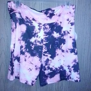 𝅺FULL circle trends new pink purple black shorts xl